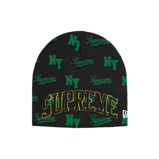 Gorro Supreme x New Era Monogram Beanie Black
