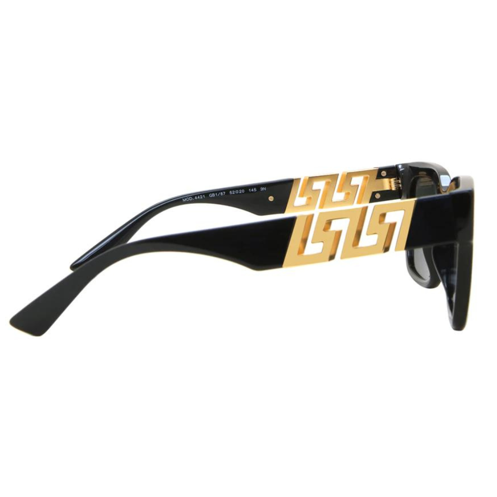 Lentes Versace VE4421-GB1-87 52mm Black/Gold