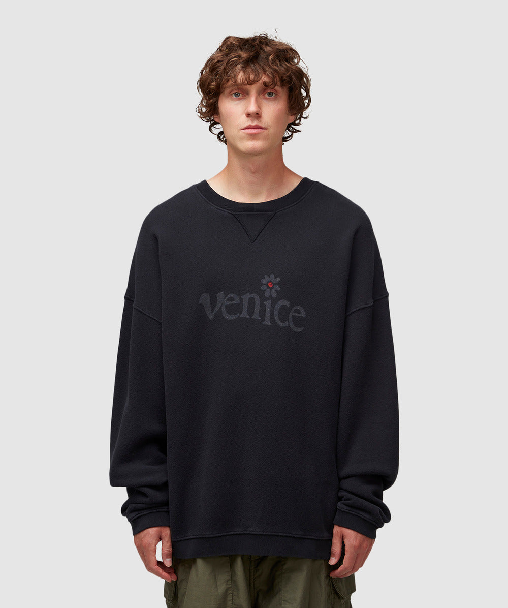 Poleron ERL Venice Sweatshirt Black - Talla L