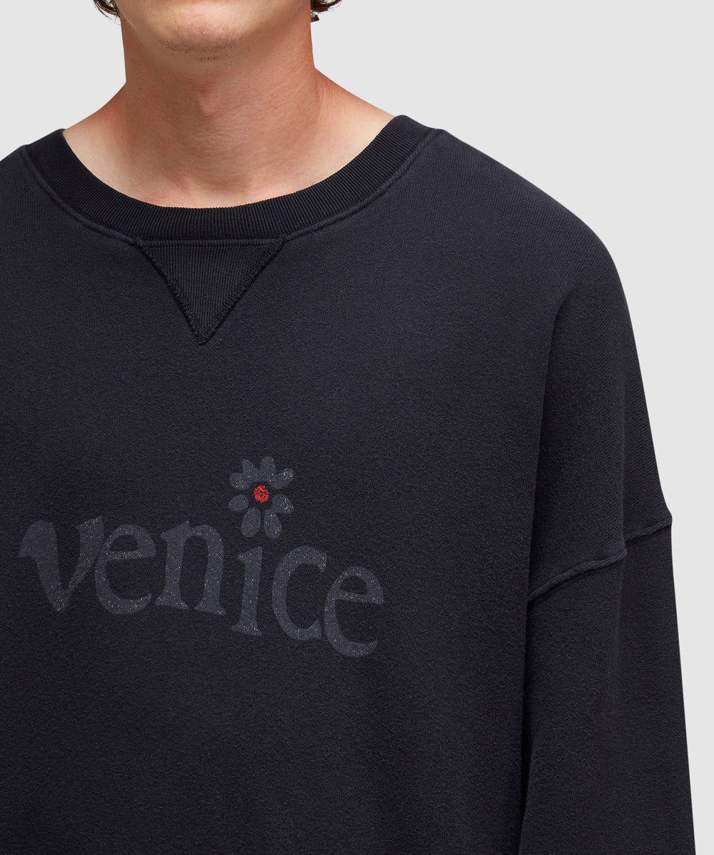 Poleron ERL Venice Sweatshirt Black - Talla L