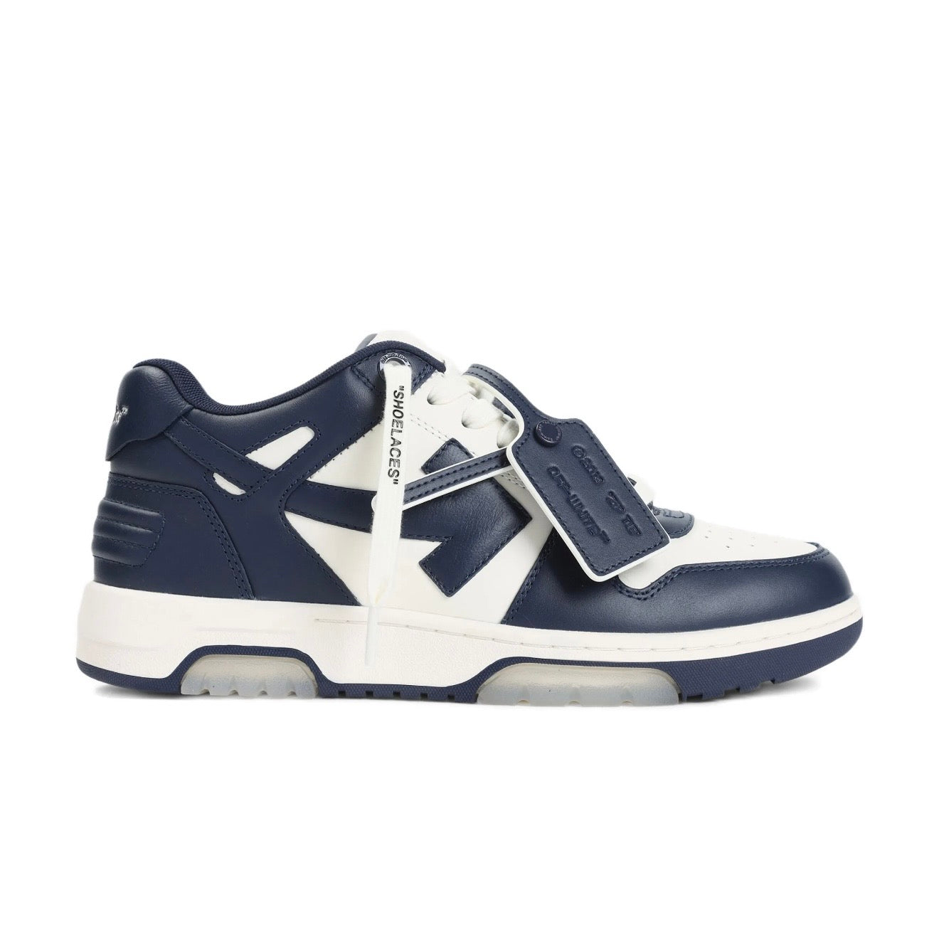 Off-White Out Of Office Calf Leather Petrol Blue/Cream