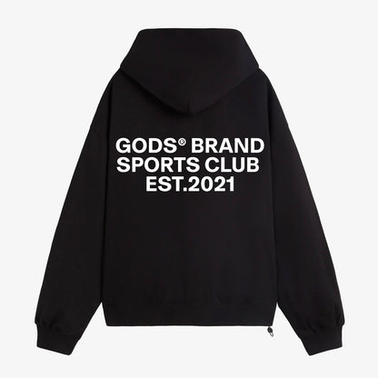Poleron Fake Gods Brand Sport Club Hoodie Black