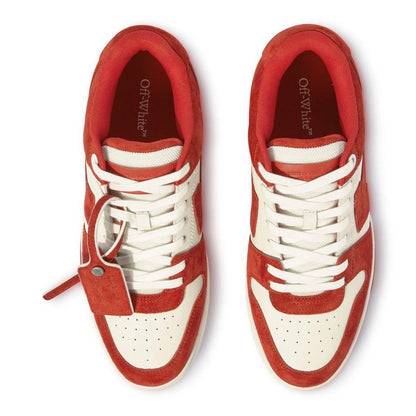 Off-White Out Of Office Suede Brick Red/White