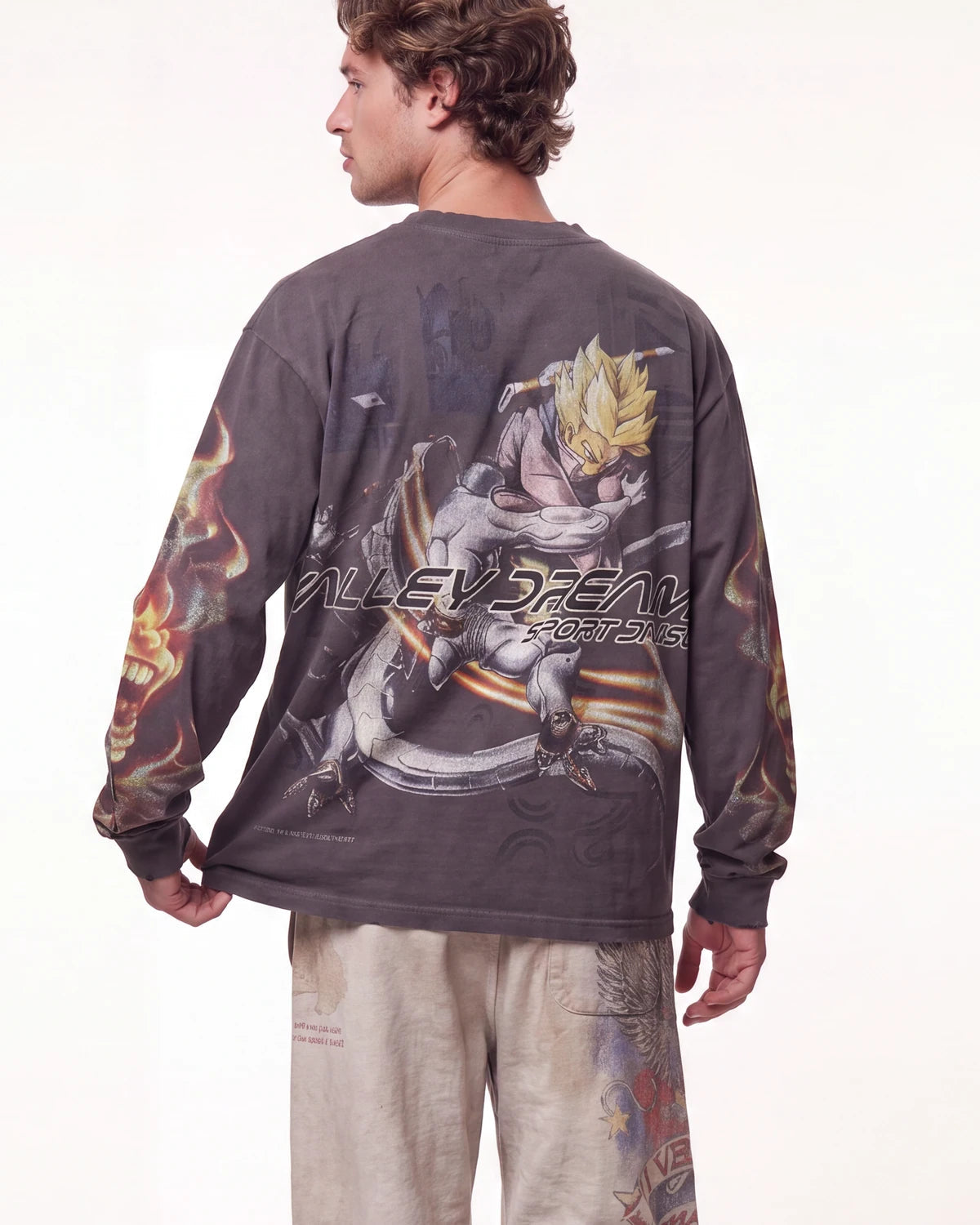 Polera Vale Forever Valley Dreams Trunks Vs Freezer Budokai L/S Black