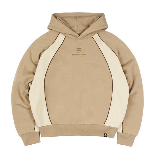 Poleron More Amor Boxy Piping Ecru & Pastle Brown