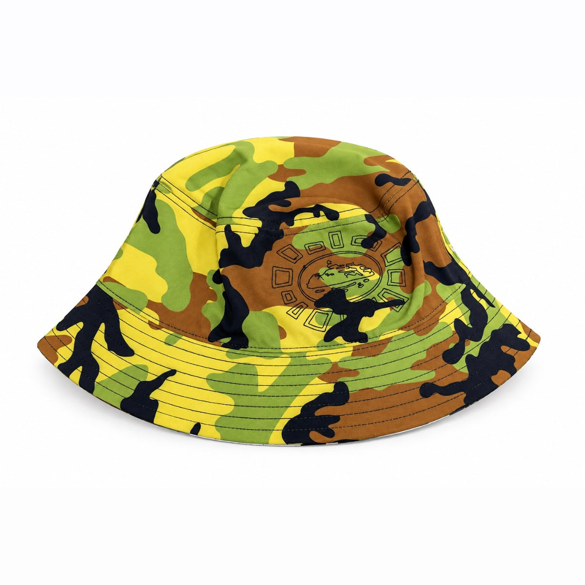 Gorro Corteiz x Always Do What You Should Do Sun White Bucket Reversible