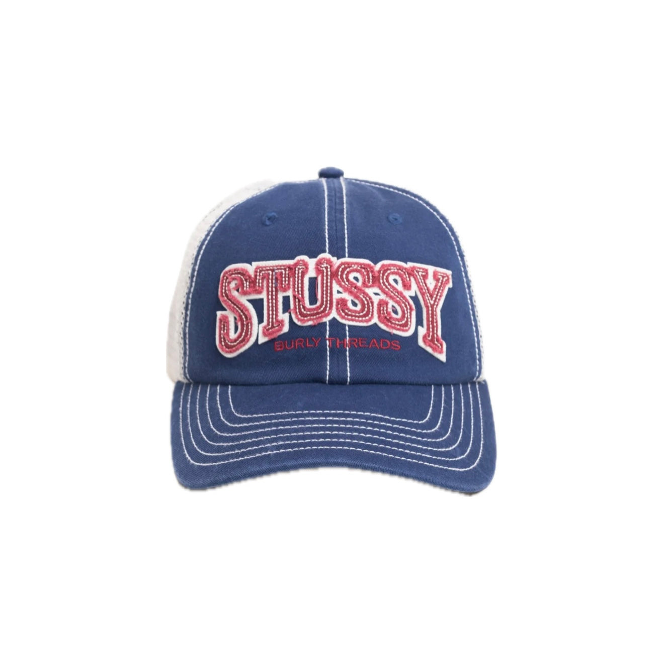 Gorro Stussy Burly Threads Trucker Navy