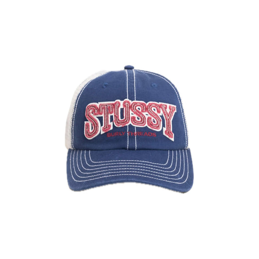 Gorro Stussy Burly Threads Trucker Navy