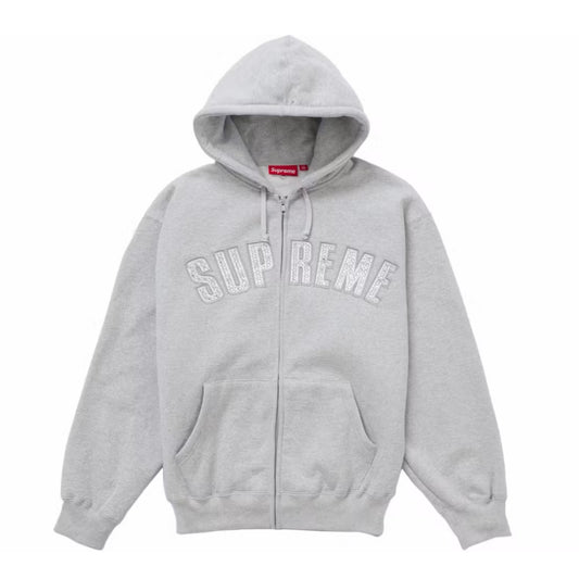 Poleron Supreme x B.B. Simon Zip Up Hooded Heather Grey