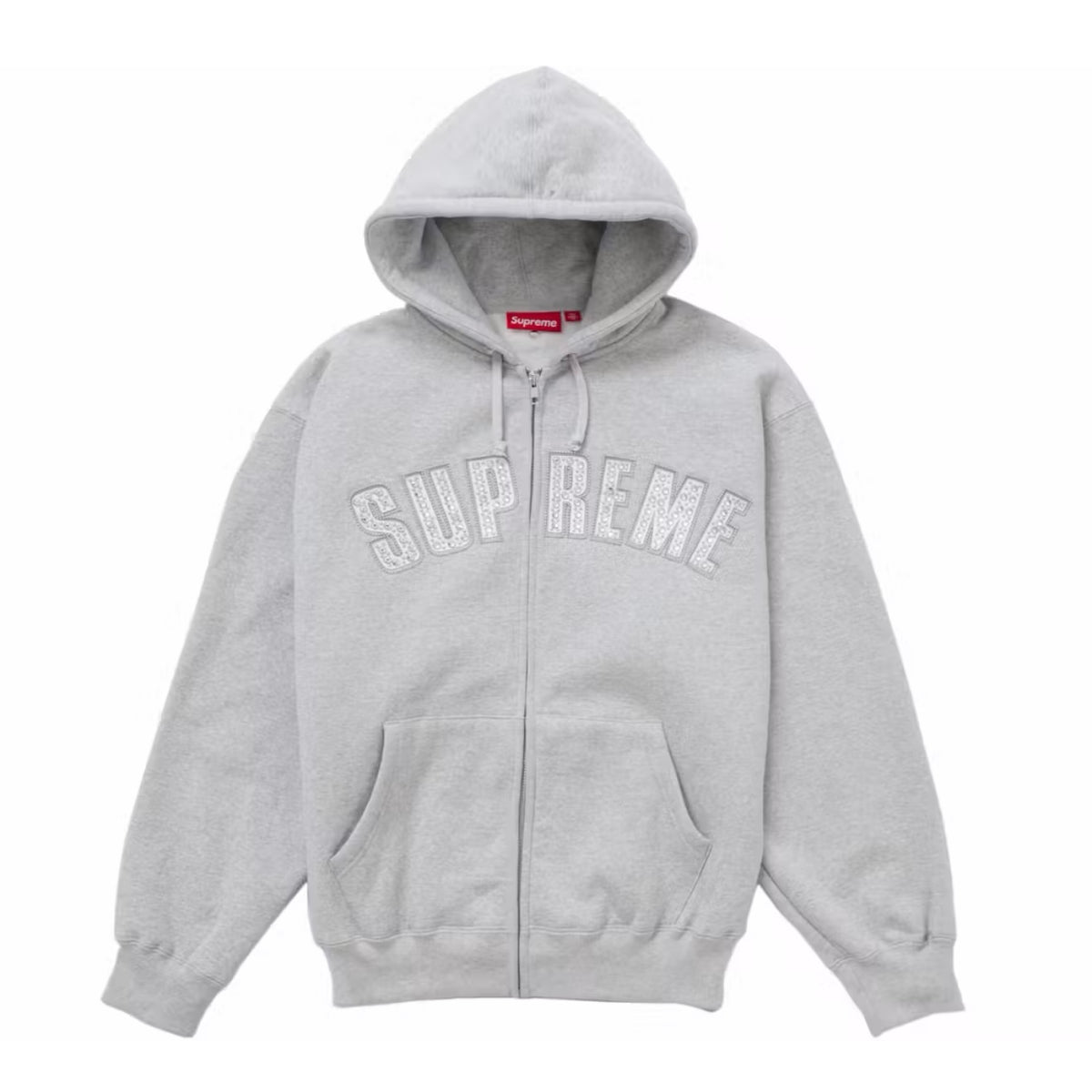 Poleron Supreme x B.B. Simon Zip Up Hooded Heather Grey