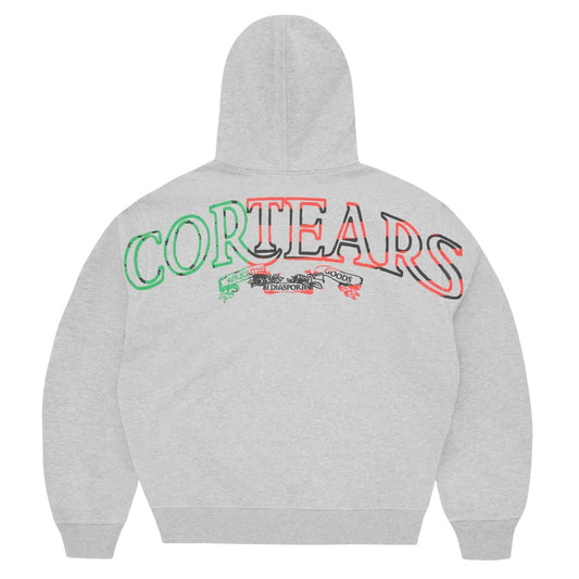 Poleron Corteiz x Denim Tears Cortears Royale Zip Hoodie Grey