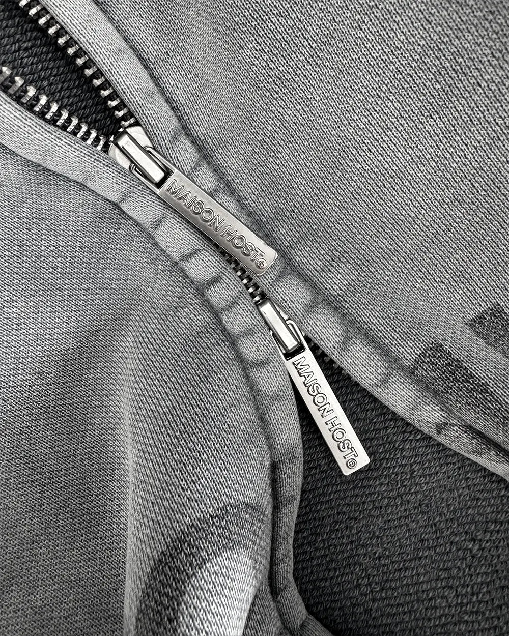 Poleron Maison Host Erode Wave Zipped Grey