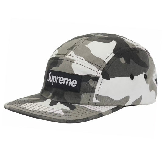 Gorro Supreme Washed Chino Twill Camp Cap Snow Camo SS26