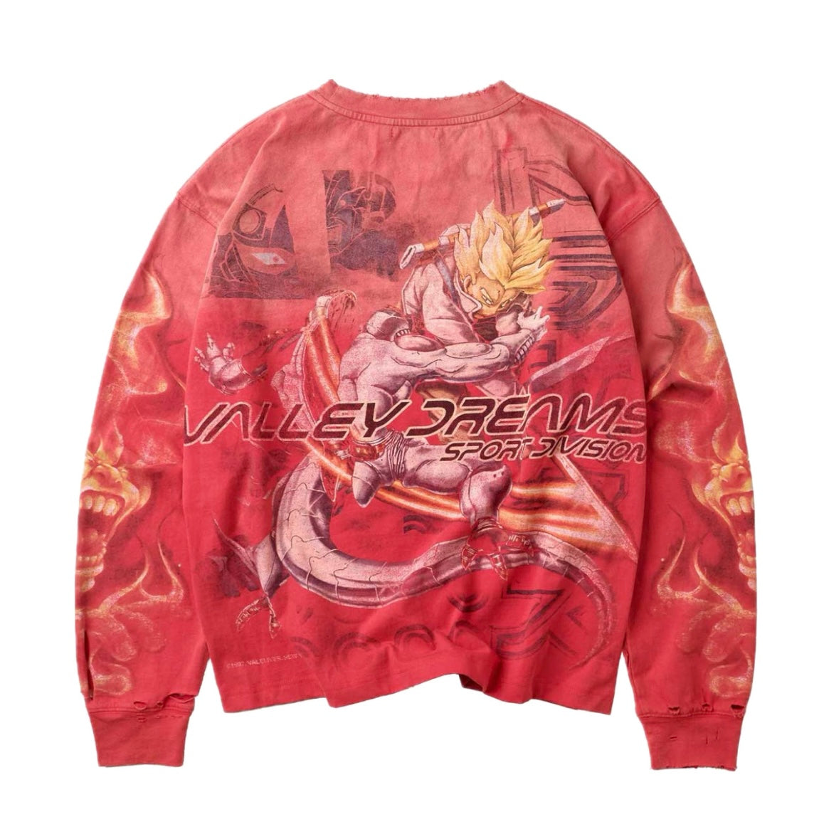 Polera Vale Forever Valley Dreams Budokai Trunks V/S Freezer L/S Red
