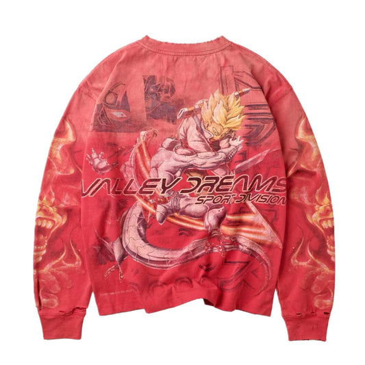 Polera Vale Forever Valley Dreams Budokai Trunks V/S Freezer L/S Red
