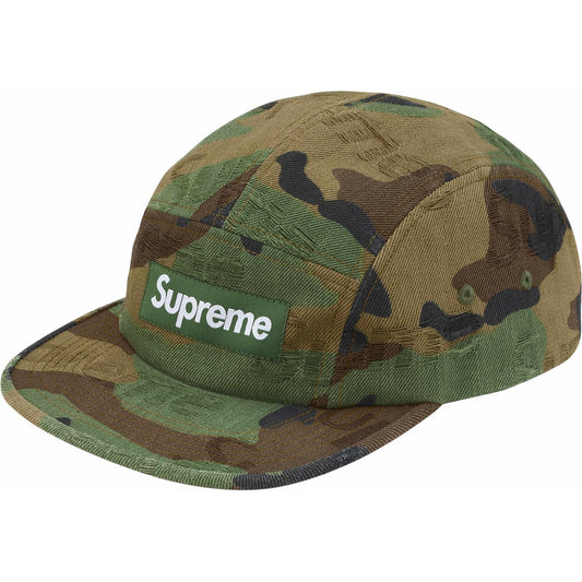 Gorro Supreme Jacquard Logos Denim Camp Cap Woodland Camo