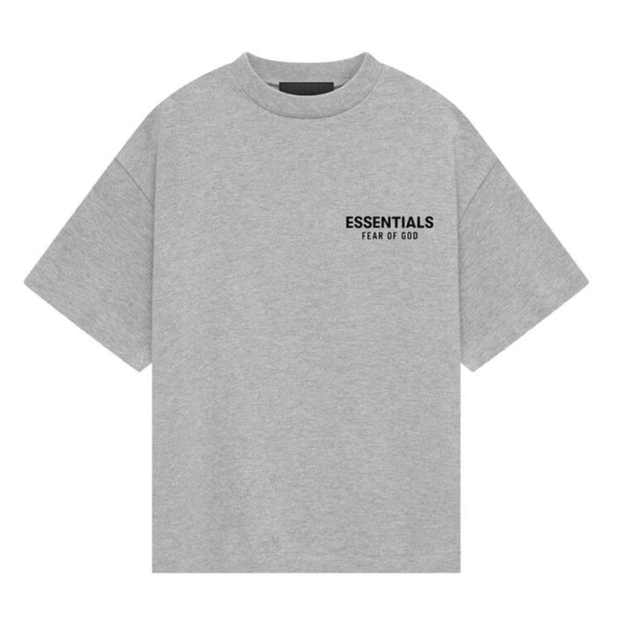 Polera Essentials Jersey Crewneck Light Heather Grey SS25