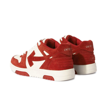 Off-White Out Of Office Suede Brick Red/White