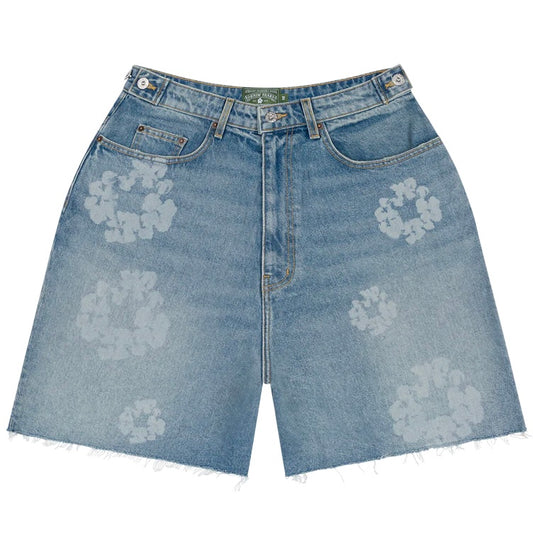 Short Denim Tears Laser Wreath Denim Short Blue