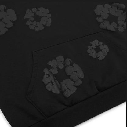 Poleron Denim Tears Mono Cotton Wreath Hoodie Black