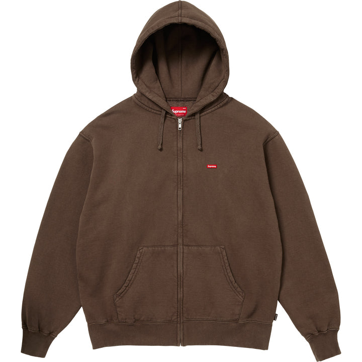 Poleron Supreme Small Box Zip Up Hooded Dark Brown Sweatshirt