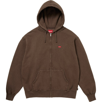 Poleron Supreme Small Box Zip Up Hooded Dark Brown Sweatshirt
