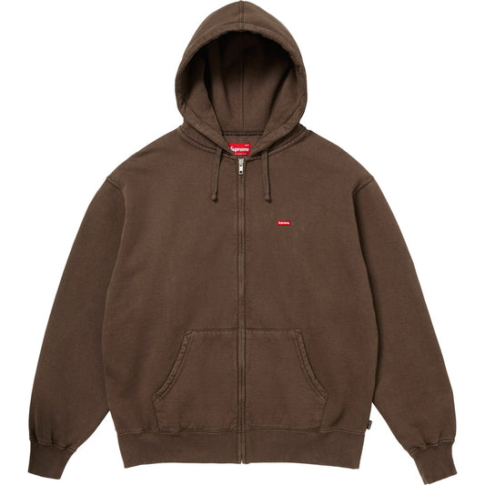 Poleron Supreme Small Box Zip Up Hooded Dark Brown Sweatshirt