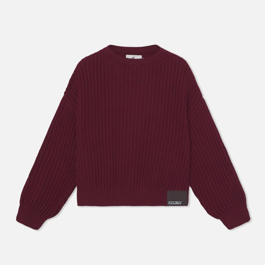 Sweater Scuffers New Rookie Burgundy Knit