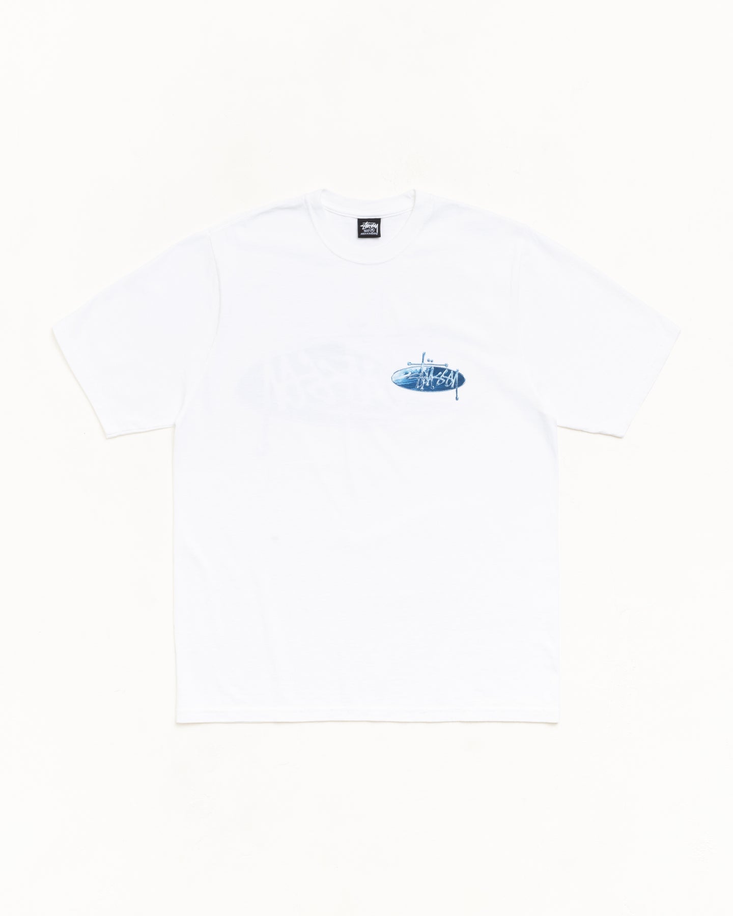 Polera Stussy Wave Oval White