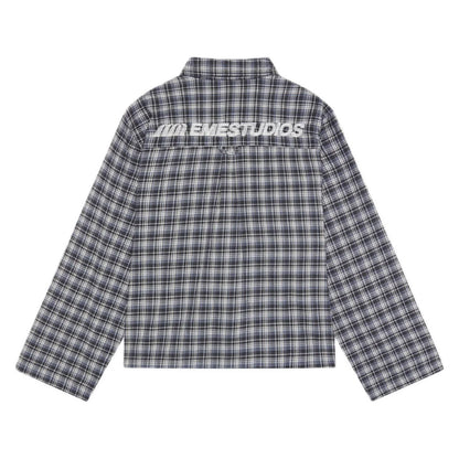 Camisa Eme Studios Ivy Navy Boxy Shirt