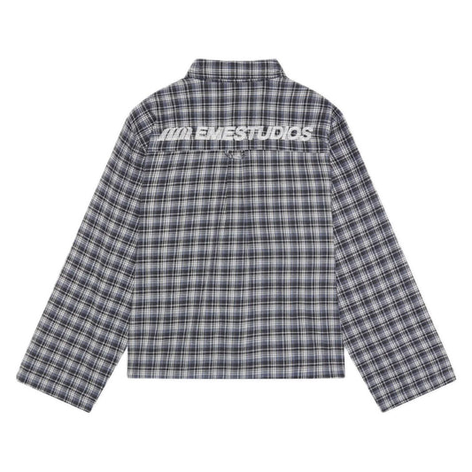 Camisa Eme Studios Ivy Navy Boxy Shirt