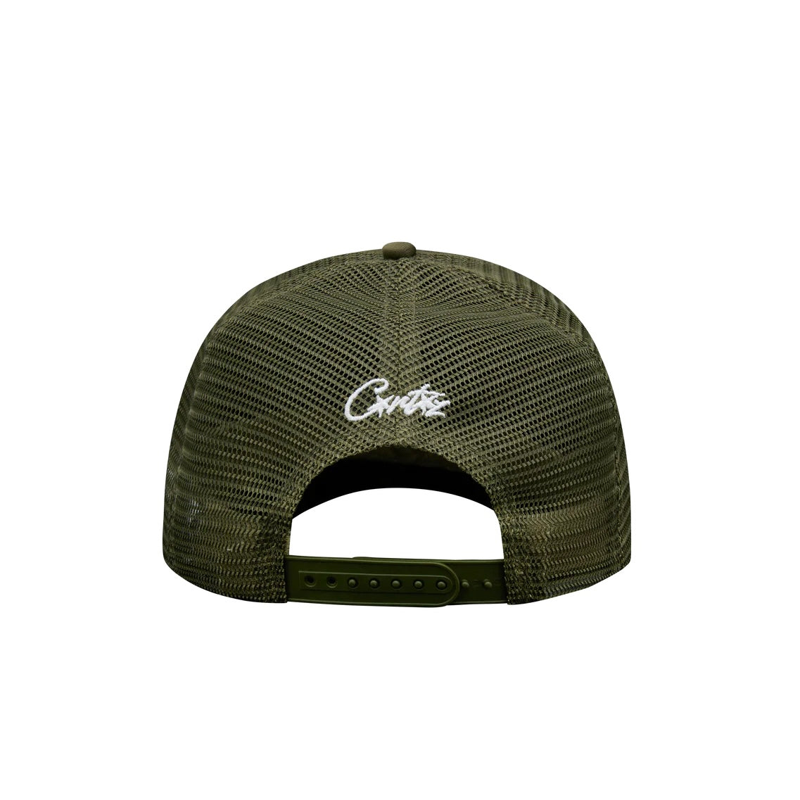 Gorro Corteiz Island Puff Print Trucker Hat Olive