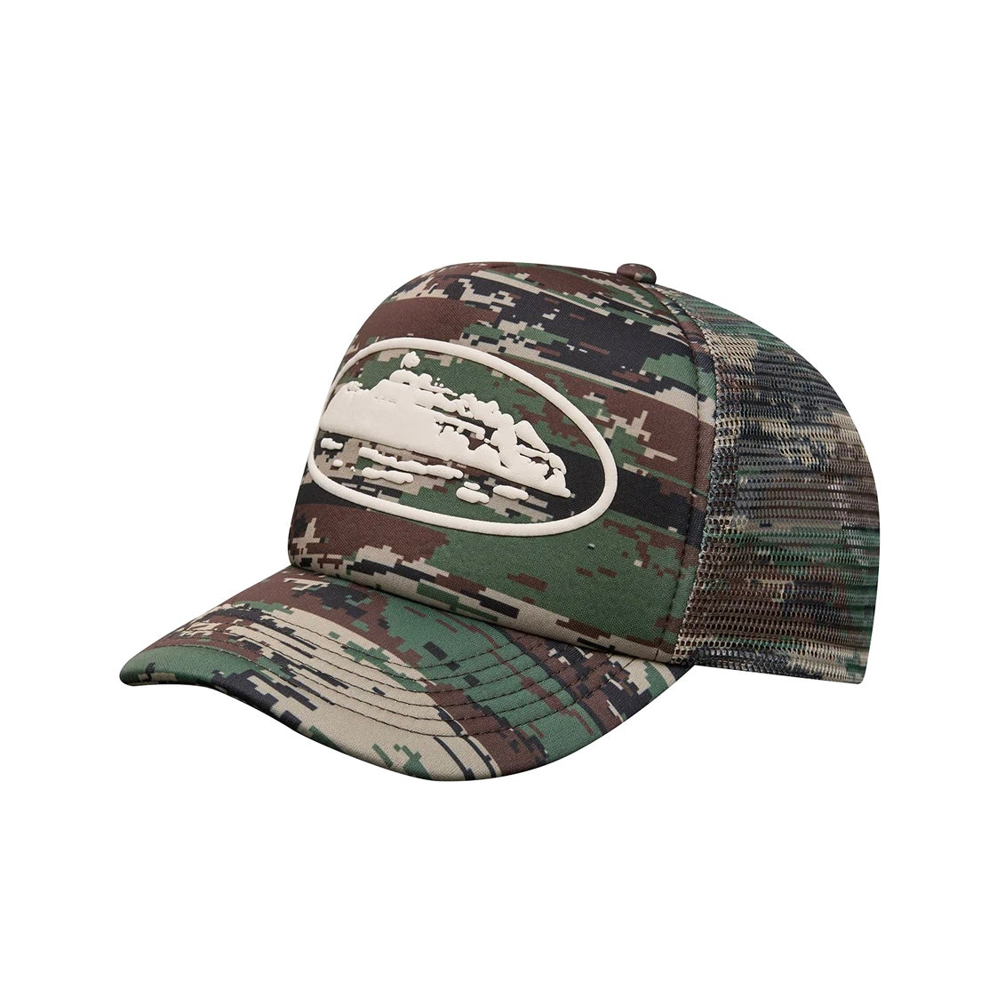 Gorro Corteiz Island Puff Print Trucker Hat Digi Camo