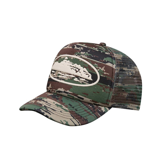 Gorro Corteiz Island Puff Print Trucker Hat Digi Camo