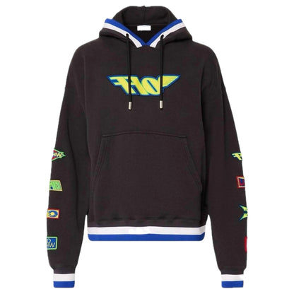 Poleron Off-White LV Racing Skate Hoodie Black