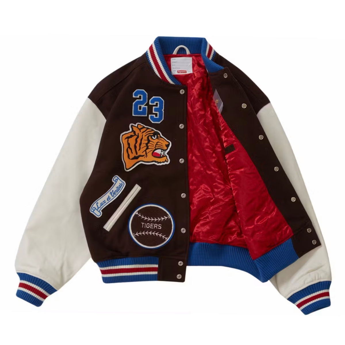 Chaqueta Supreme Tiger Varsity Jacket Brown