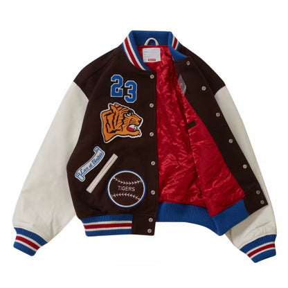 Chaqueta Supreme Tiger Varsity Jacket Brown