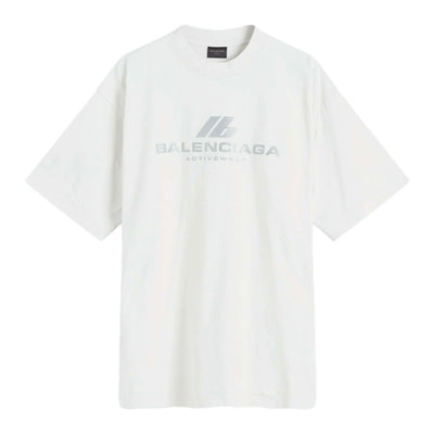 Polera Balenciaga Active Logo Off White