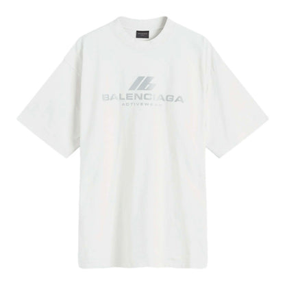 Polera Balenciaga Active Logo Off White