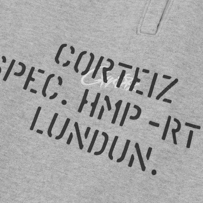 Pantalon Corteiz HMP Stencil Open Hem Sweatpant Light Heather