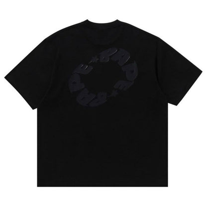 Polera Bape Mad Shark Photo Print Relaxed Fit Black Tee