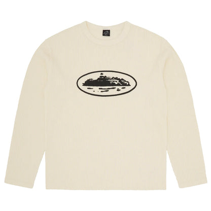 Polera Corteiz Island Waffle Thermal Cream