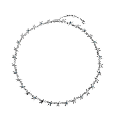 Collar Twojeys Organic Blue Stone Star Necklace