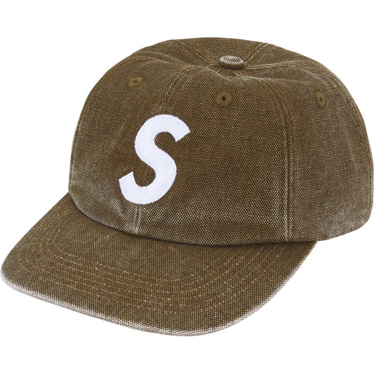 Gorro Supreme Pigment Canvas S Logo 6 Panel Olive