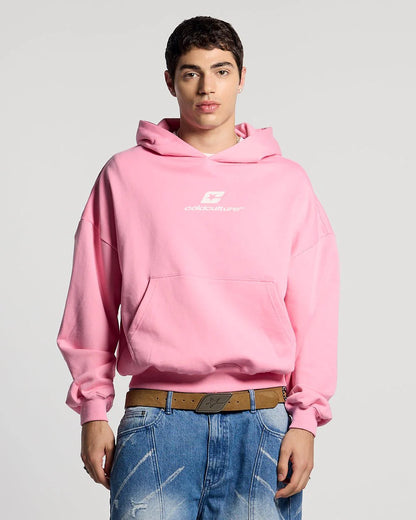 Poleron Cold Culture Cuved Hoodie Pink