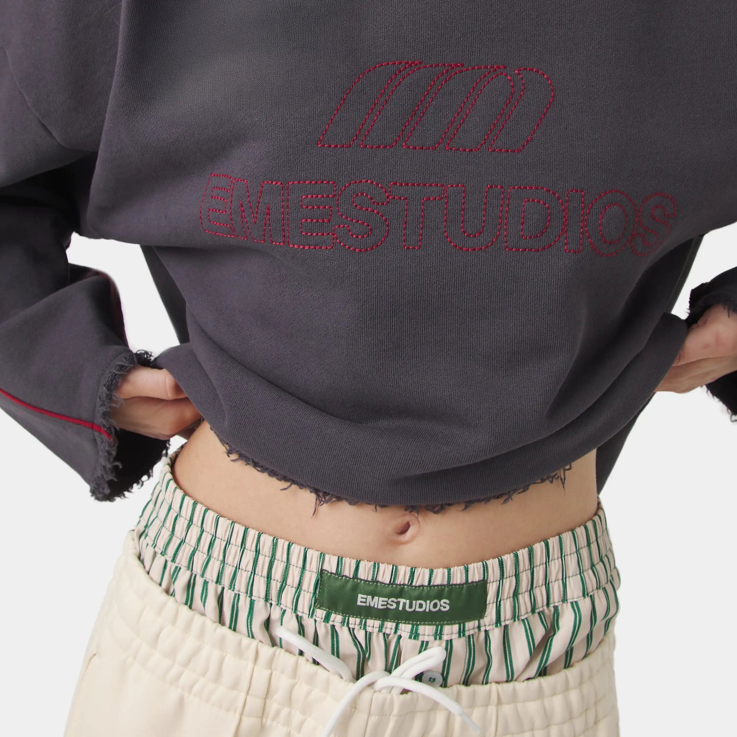 Poleron Eme Studios AFK Indigo Crewneck