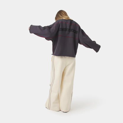 Poleron Eme Studios AFK Indigo Crewneck