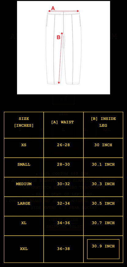 Pantalon Corteiz Arch Shield Open Hem Sweatpant Black