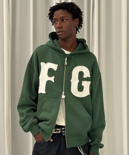 Poleron Fake Gods FG Zipper Green
