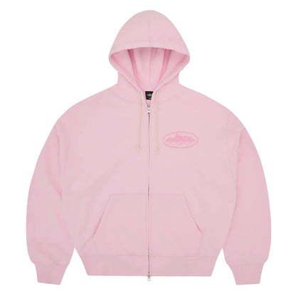 Poleron Corteiz Island Knockout Zip Hoodie Pink